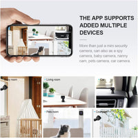 Mini security camera 4K with Wi-Fi, hidden indoor camera and night vision