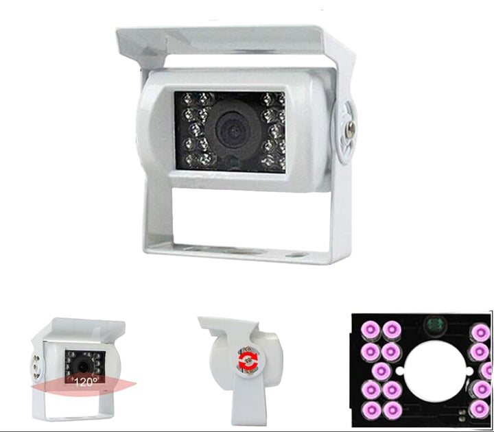 Truck Rear View Camera 12V/24V with 18 LED IR Night Vision IP68 
