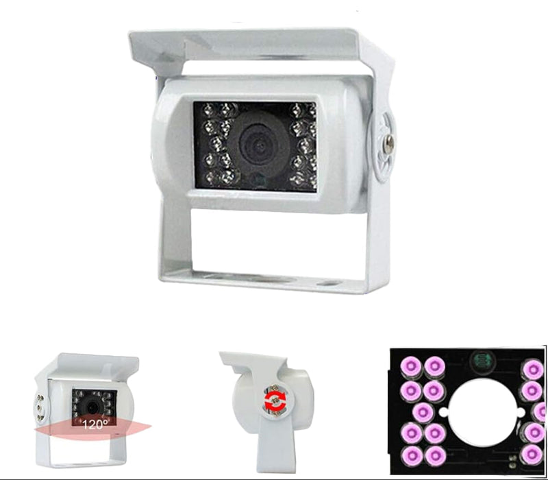 Truck Rear View Camera 12V/24V with 18 LED IR Night Vision IP68 