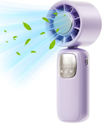Tragbarer faltbarer Handventilator mit LED-Display – 100 Geschwindigkeiten