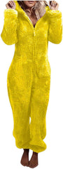 Sherpa Fuzzy Onesie mit Kapuze - CozyCat