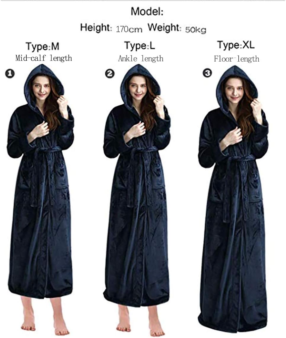 Fluffy Fleece Bathrobe with Hood - CozyFluff