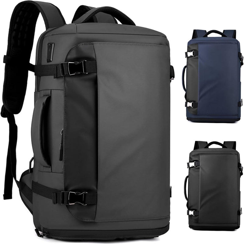 15” Waterproof Laptop Backpack with Side-Open Design & USB-C Port – TrekPro Series