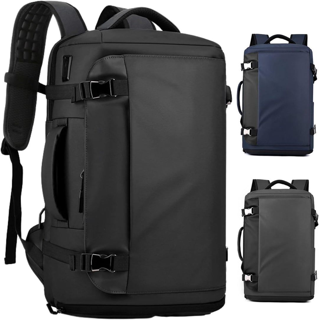 15” Waterproof Laptop Backpack with Side-Open Design & USB-C Port – TrekPro Series