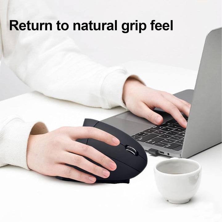 Oplaadbare Ergonomische Verticale Draadloze Muis – Elvion