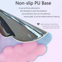 Ergonomisches Handgelenkauflagen-Set in Wolkenform mit Mauspad & Untersetzer – Zeyora