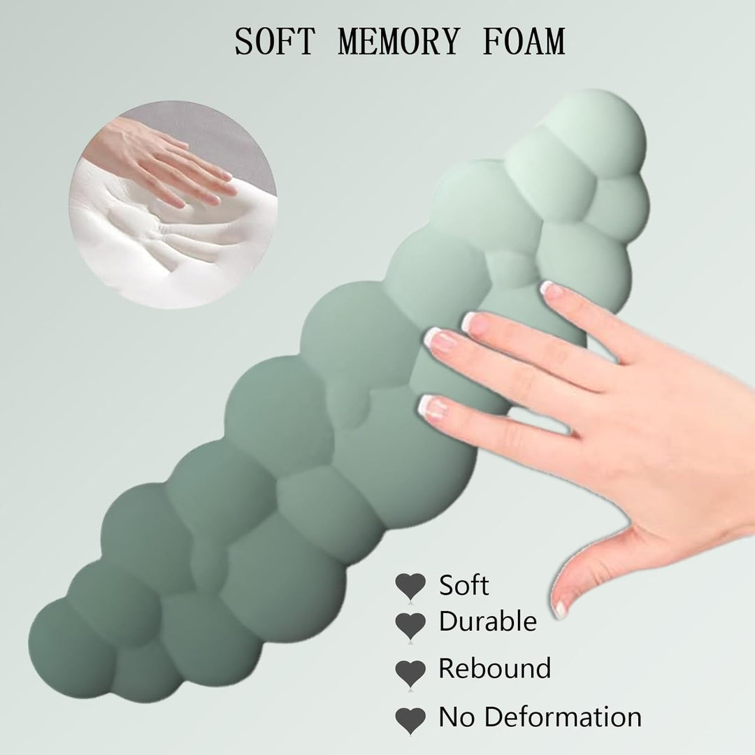 Ergonomisches Handgelenkauflagen-Set in Wolkenform mit Mauspad & Untersetzer – Zeyora