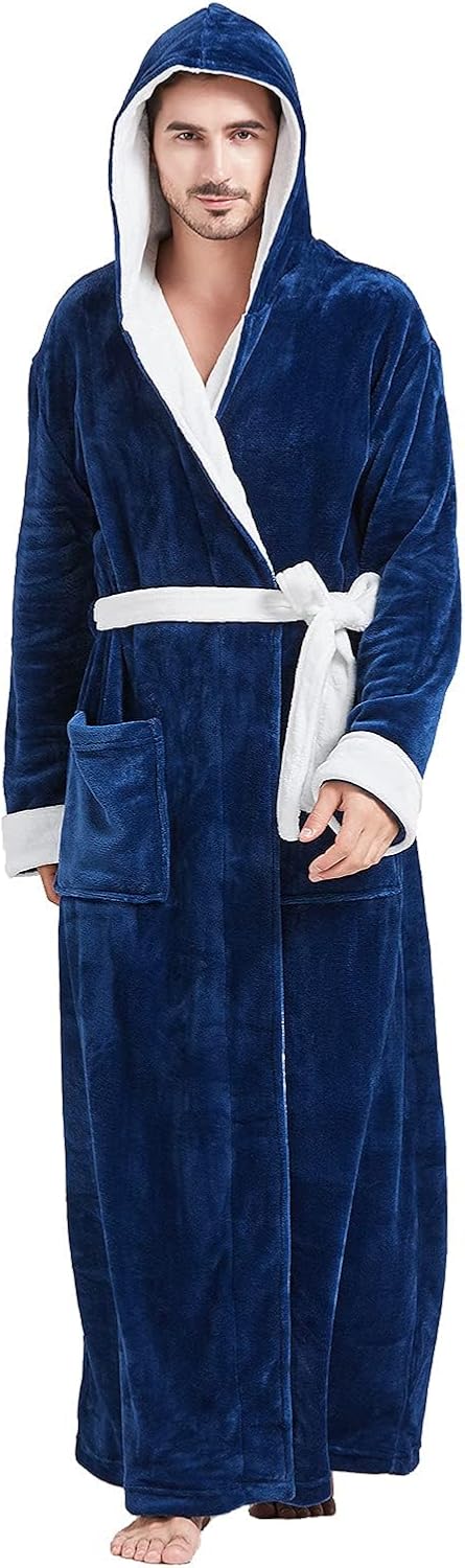 Bequemer Flanell Herren Bademantel - James