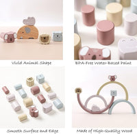 Montessori Holz Spielset – Buildoro