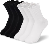 Rüschige Baumwoll Knöchelsocken - Lisa