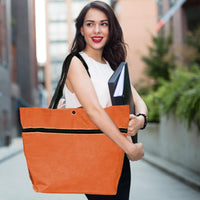 Large Capacity Folding Shopping Bag with Wheels – Reusable Cart Tote – Veytra