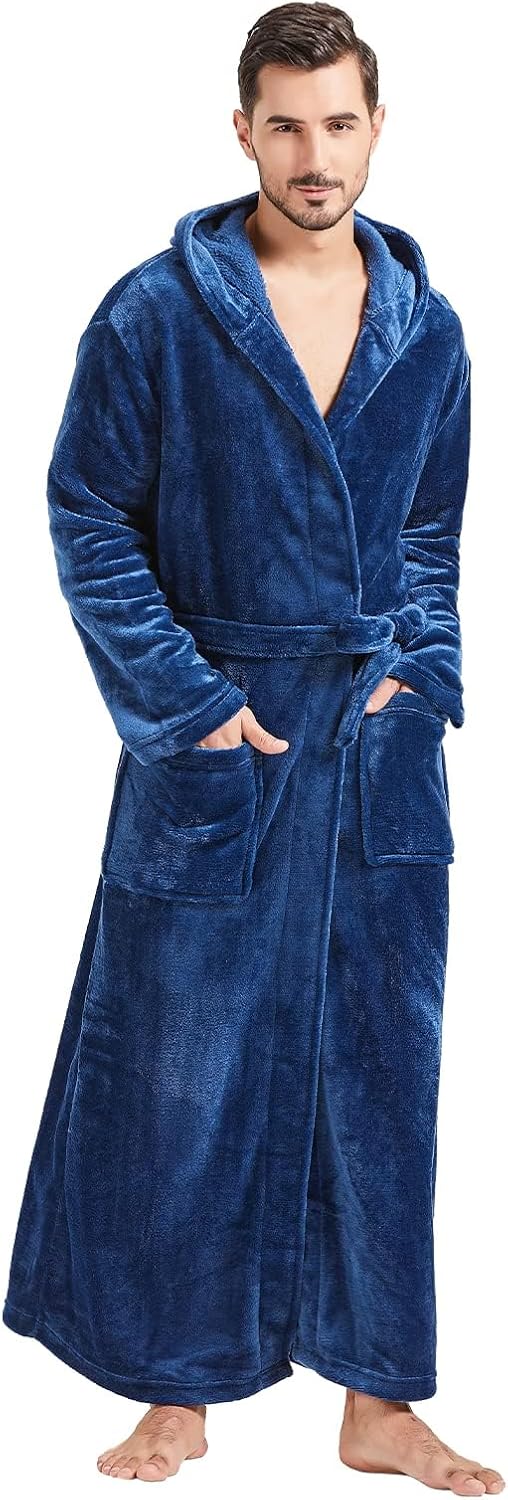 Bequemer Flanell Herren Bademantel - James