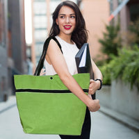 Large Capacity Folding Shopping Bag with Wheels – Reusable Cart Tote – Veytra