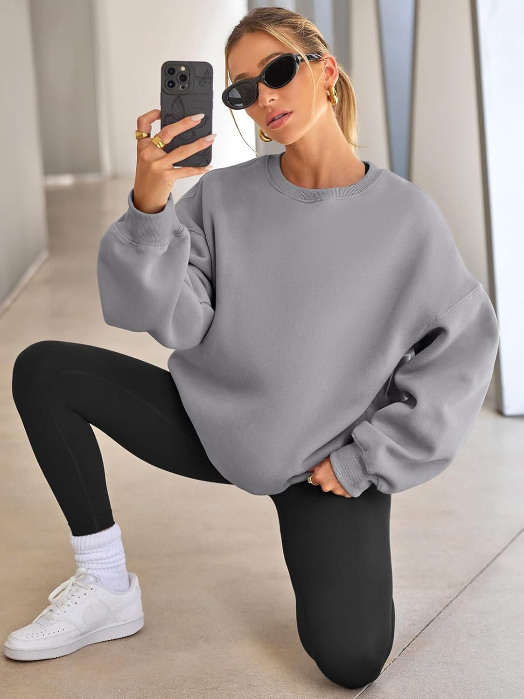 Bequemer Oversized Damenpullover - Ella