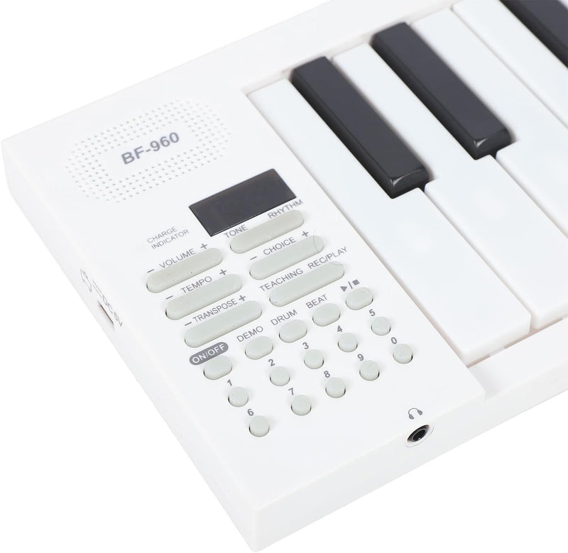 Zusammenklappbares Digitalpiano mit 61 Tasten sowie Aufnahme- und Wiedergabefunktion – Meliora