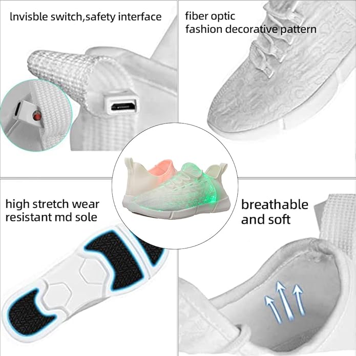 Flitsende LED Fiber Optic Sneakers - Orion