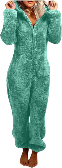 Sherpa Fuzzy Onesie met Capuchon - CozyCat