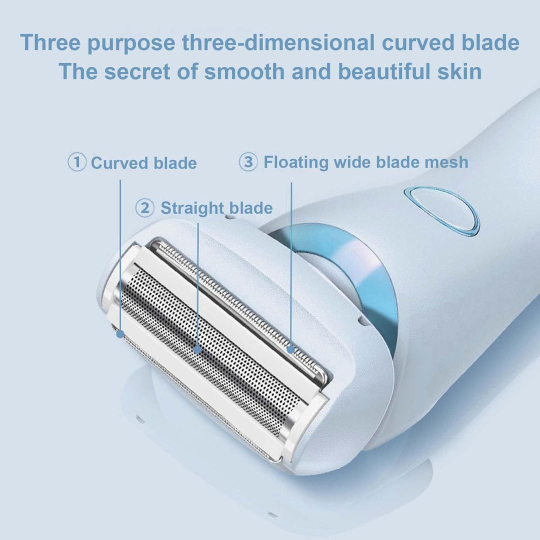 Women's Electric Shaver with 3 High-Speed ​​Blades and 3D Floating Foil – Nivora