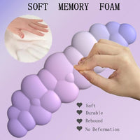 Ergonomisches Handgelenkauflagen-Set in Wolkenform mit Mauspad & Untersetzer – Zeyora