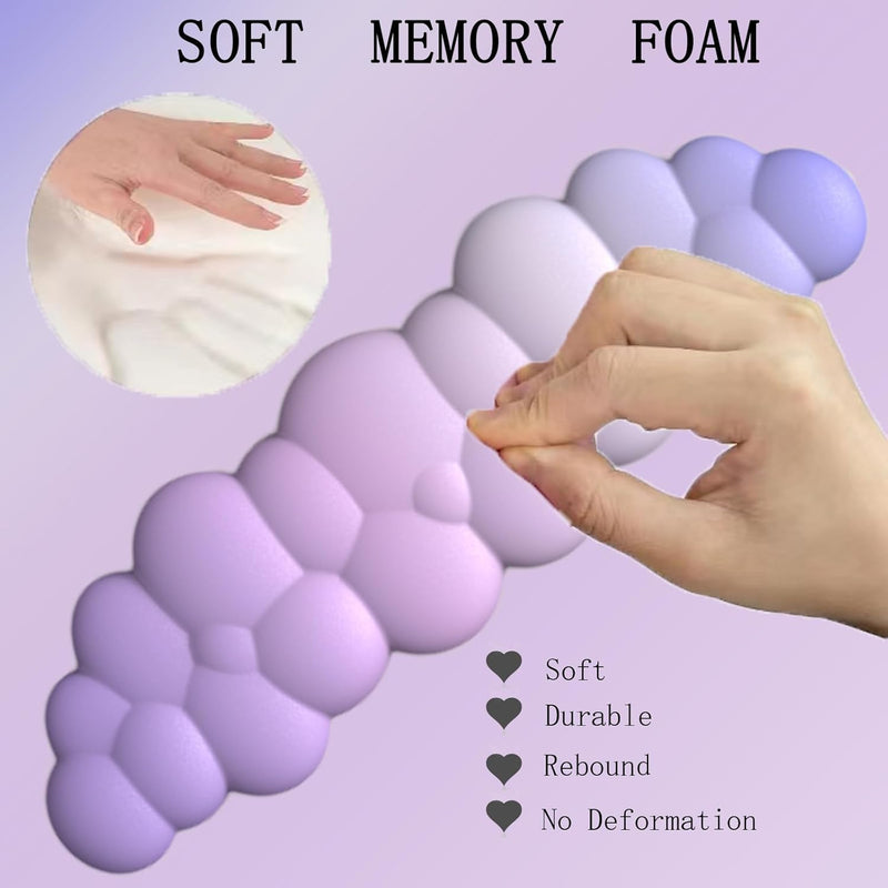 Ergonomisches Handgelenkauflagen-Set in Wolkenform mit Mauspad & Untersetzer – Zeyora