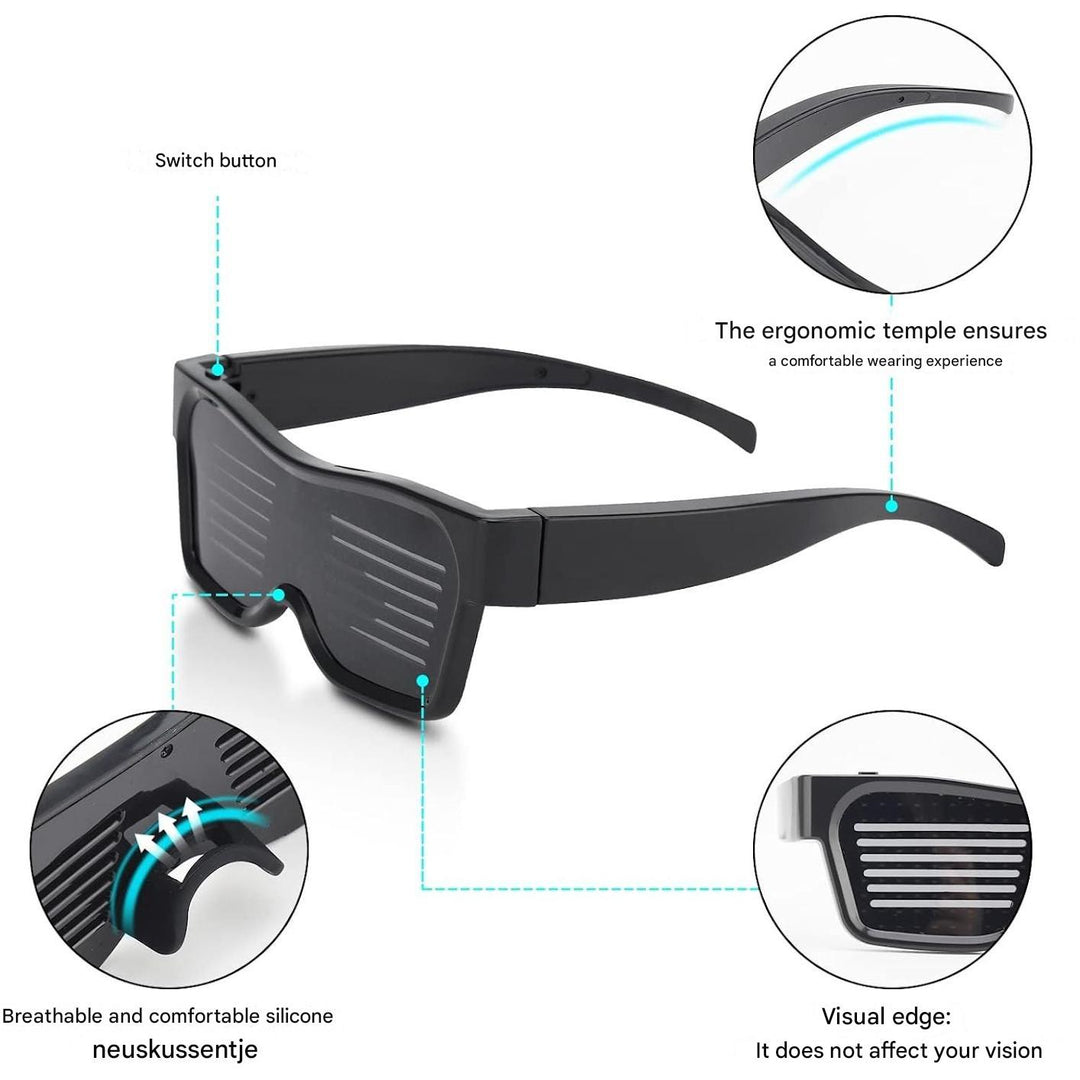 App-programmierbare LED Partybrille - GlowBeat