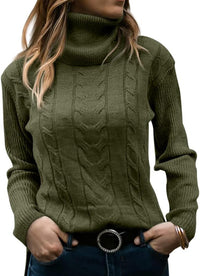 Stilvoller Gestrickter Damen Rollkragenpullover - Denise