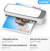 A3 Desktop Laminator Set met Hete & Koude Modus en 6-in-1 Functies – Lexaro