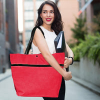 Large Capacity Folding Shopping Bag with Wheels – Reusable Cart Tote – Veytra