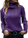 Stilvoller Gestrickter Damen Rollkragenpullover - Denise