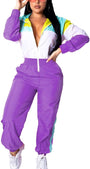 Retro Damen Windbreaker Jumpsuit - Elodie
