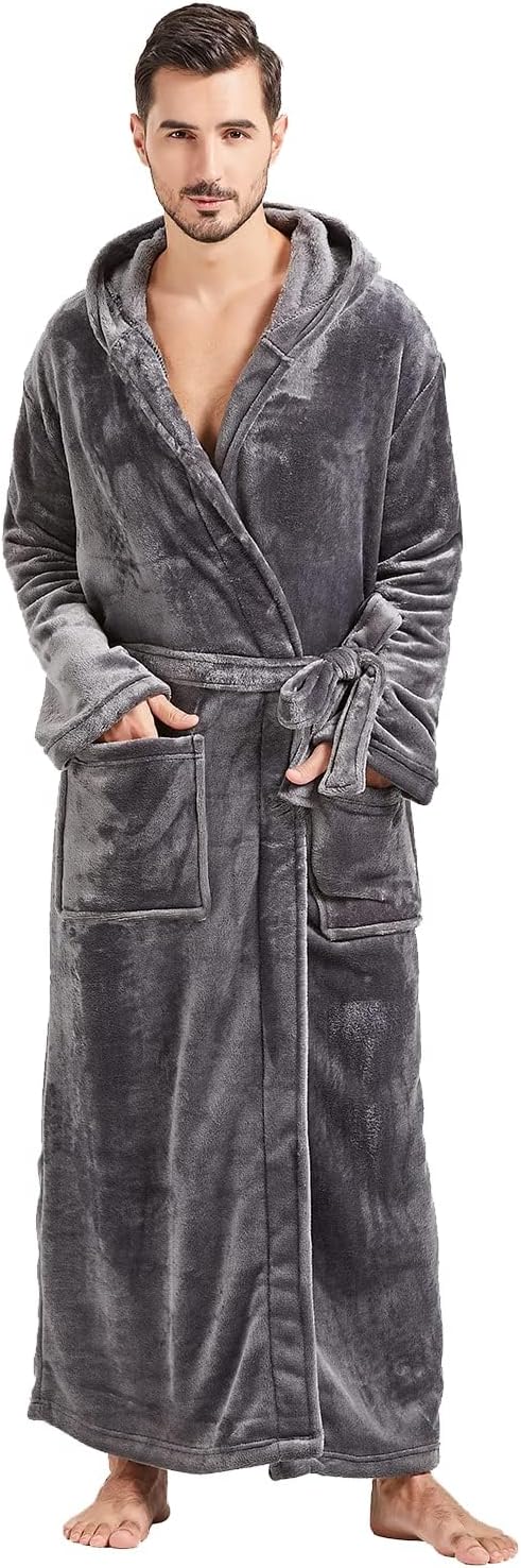 Bequemer Flanell Herren Bademantel - James