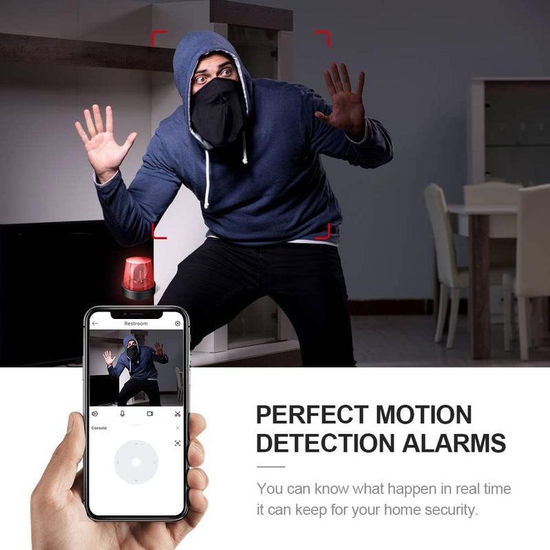 Mini security camera 4K with Wi-Fi, hidden indoor camera and night vision