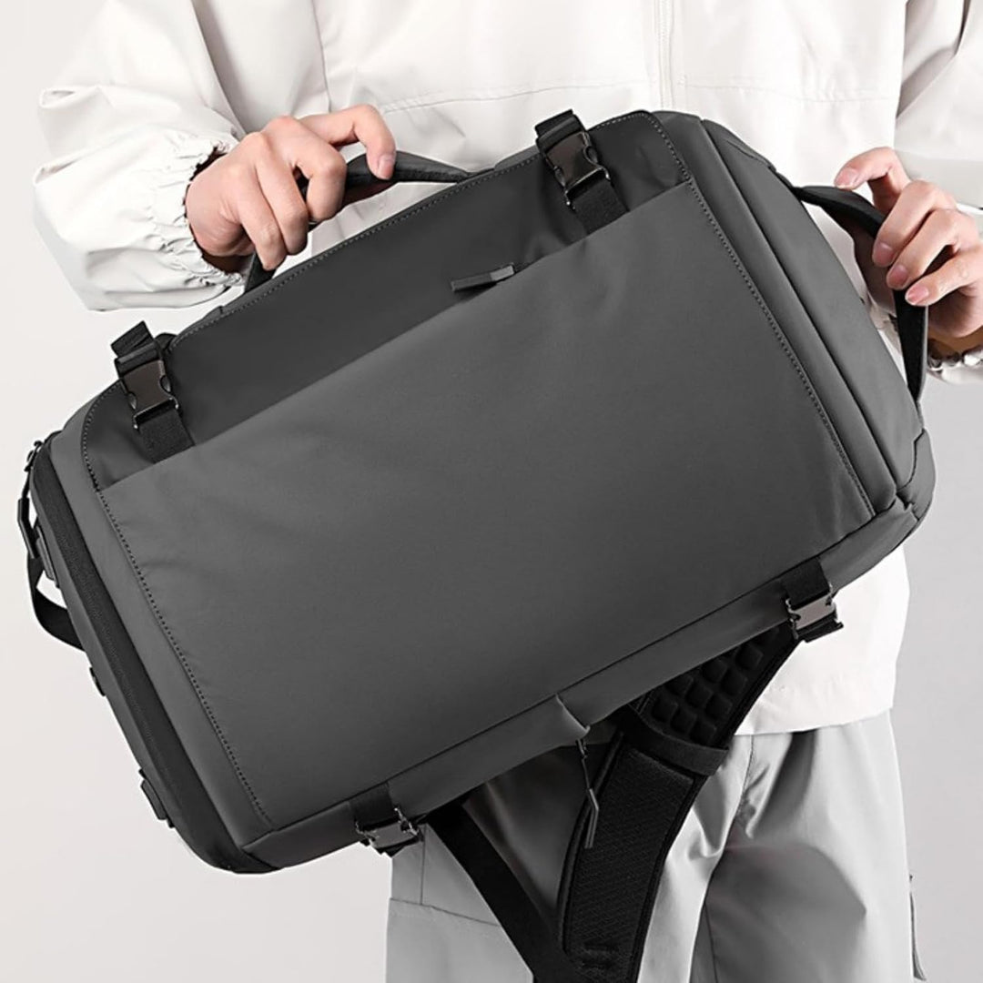 15” Waterproof Laptop Backpack with Side-Open Design & USB-C Port – TrekPro Series