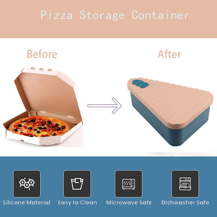 Reusable Pizza Storage Container with 2 Trays – SliceSafe