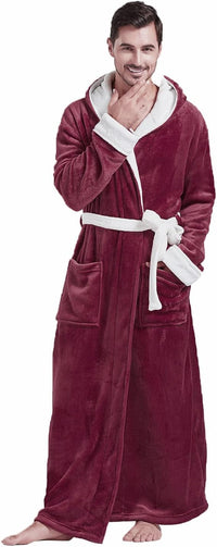 Bequemer Flanell Herren Bademantel - James