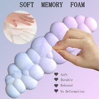 Ergonomisches Handgelenkauflagen-Set in Wolkenform mit Mauspad & Untersetzer – Zeyora