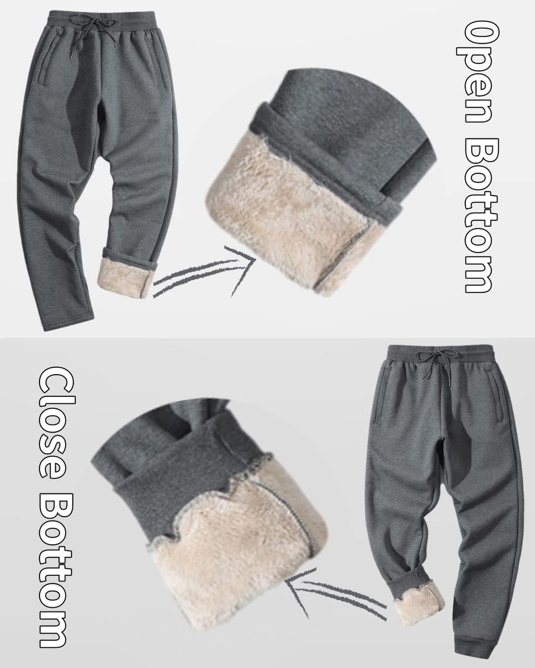 Herren Gefütterte Winter-Sweathose - CozyFit