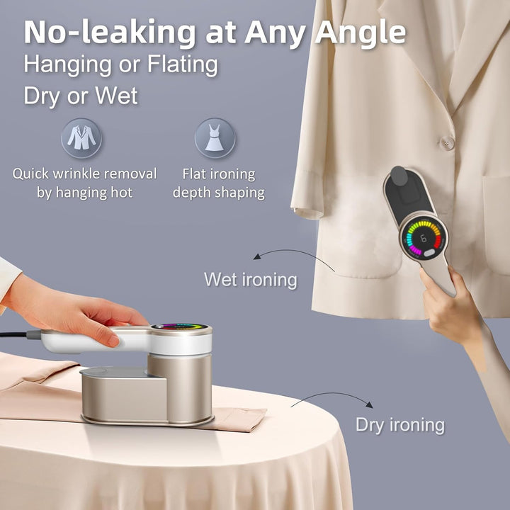 Portable travel steam iron 1200W with 6 modes and AU plug