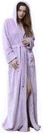 Flauschiger Fleece-Bademantel mit Kapuze - CozyFluff