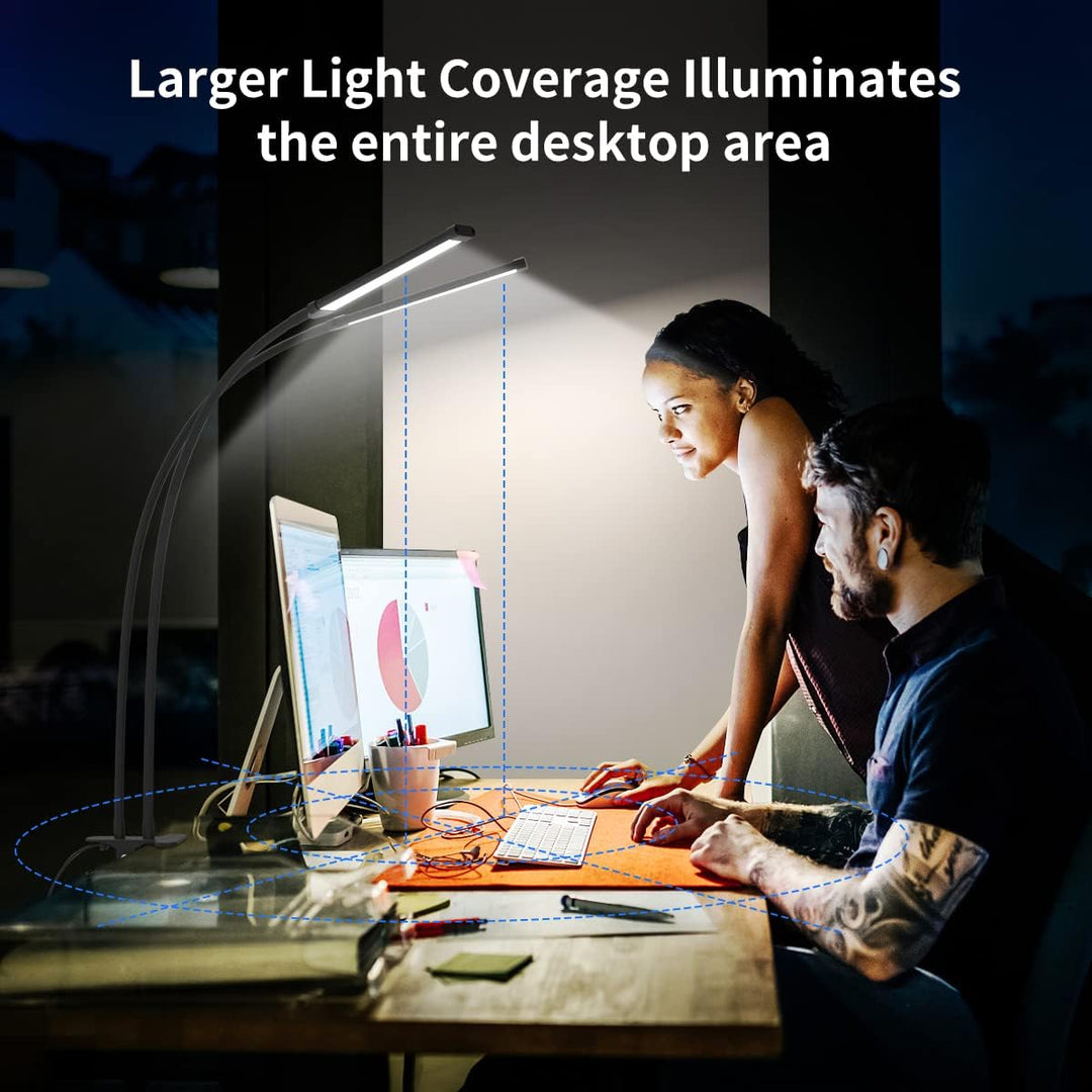 77 LED Bureau Klem Lamp met 70cm Flexibele Hals – Ravien