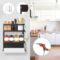 Magnetic Kitchen Spice Rack with Paper Towel Holder – Oryden