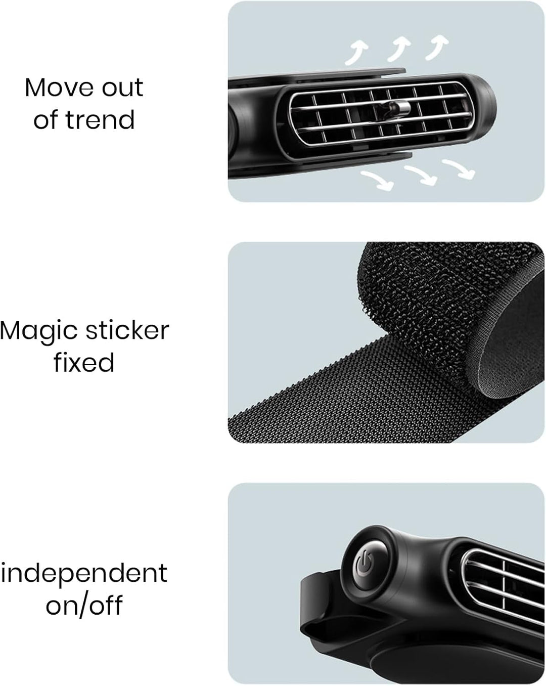 3 Speed ​​USB Car Cooling Fan &amp; Headrest Mount – AutoBreeze