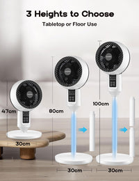 AA OOS Verstellbarer Standventilator mit 3D-Oszillation – Aerion