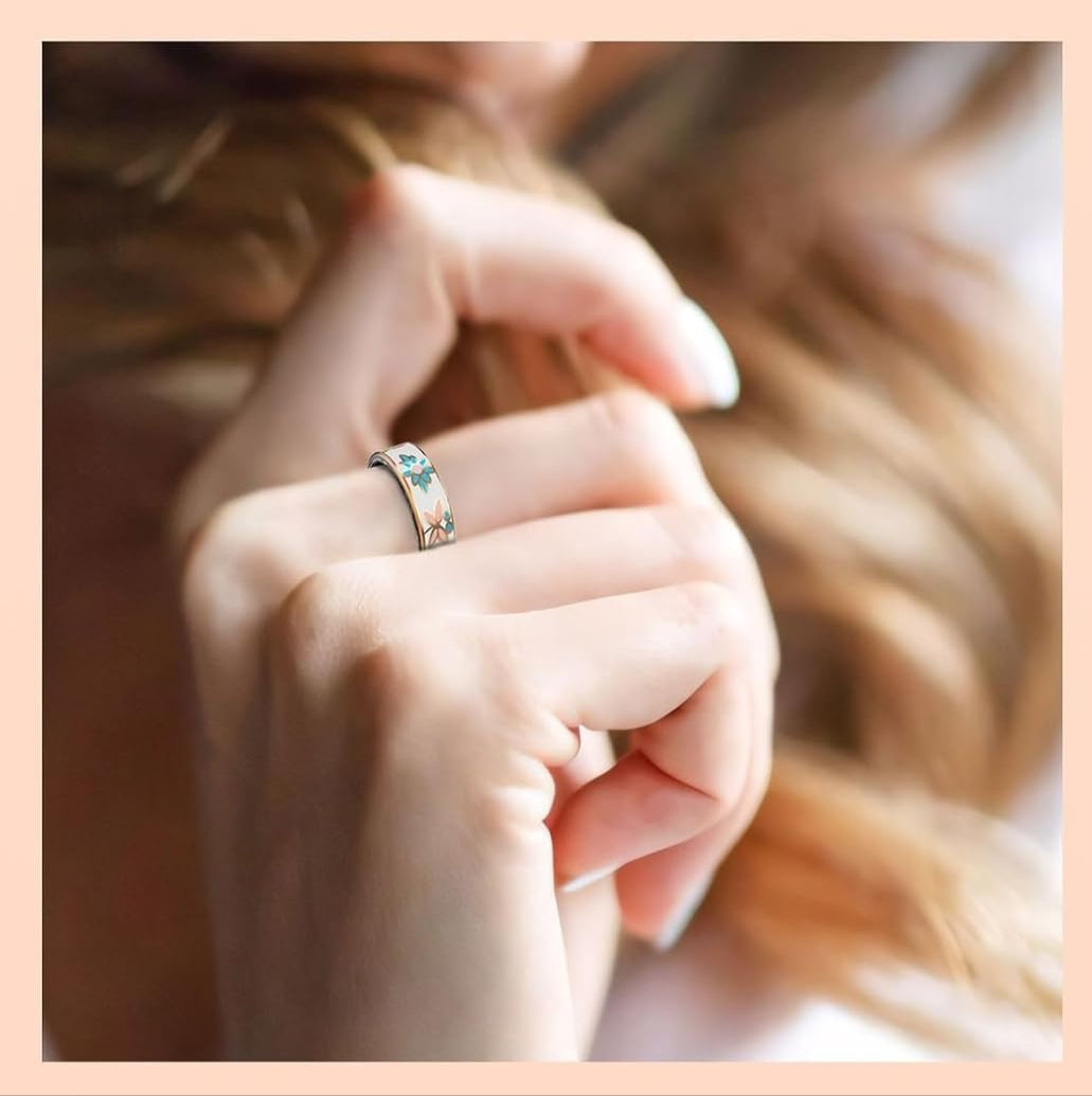 Slimme Emaille Wellnessring – Fitness- en Slaaptracker voor iOS & Android – Aurina