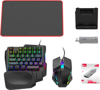 RGB Gaming Toetsenbord en Muiscombinatie – Ergonomische Controller-Adapterset – Zyvorn