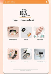 Slimme Emaille Wellnessring – Fitness- en Slaaptracker voor iOS & Android – Aurina