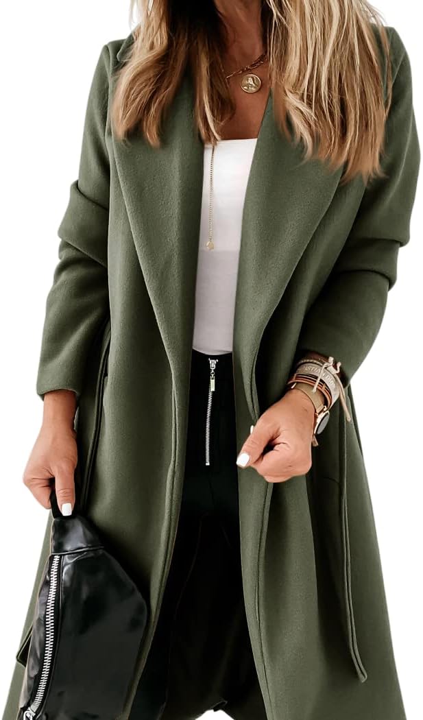 Damen klassische Jacke mit Reverskragen und offenem Vorderteil – Paulina