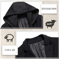 Herren Winter Trenchcoat aus Wollmischung - Liam