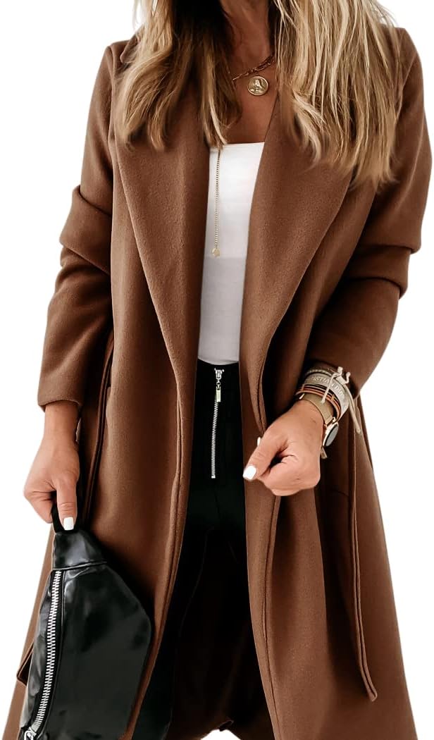Damen klassische Jacke mit Reverskragen und offenem Vorderteil – Paulina