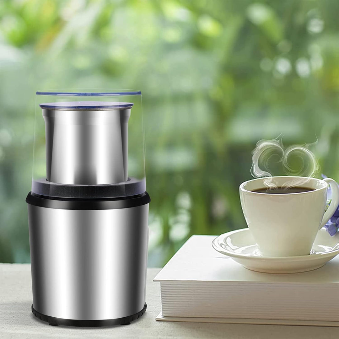 Elektrische Kaffee- & Gewürzmühle mit herausnehmbaren Bechern – BrewMate